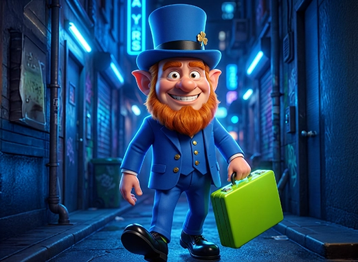 Stylized character walking confidently with a briefcase, representing the benefits of crypto deposits