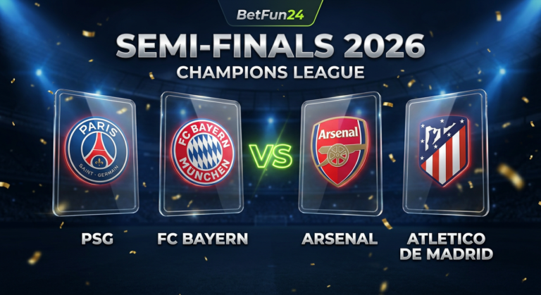 Champions League Semi-Finals 2026: PSG vs Bayern, Arsenal vs Atletico - BetFun24